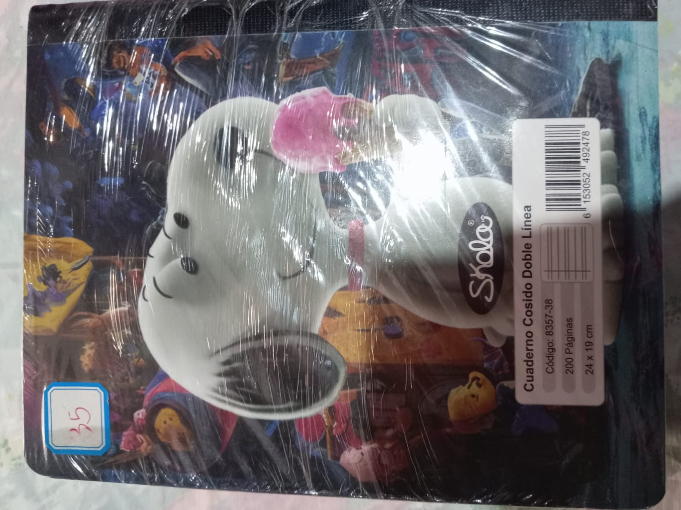 Cuaderno cosido doble linea